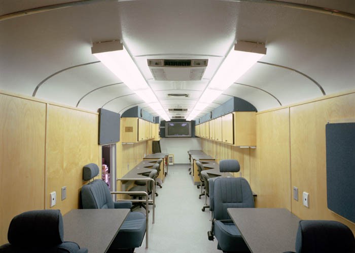 OBS mobile classroom interior