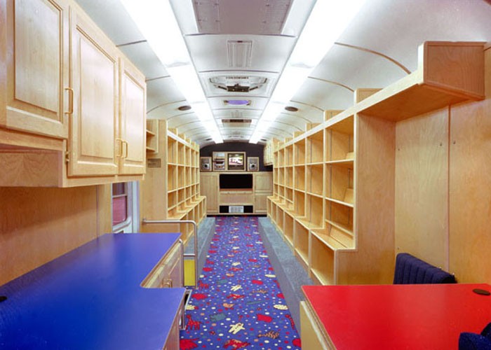 Bookmobile Interior